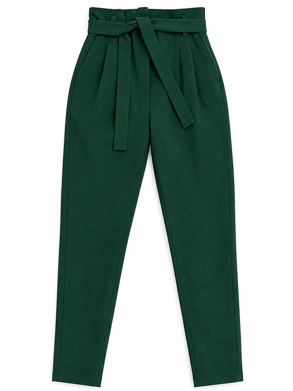 ASOS Dark Green Belted Trousers